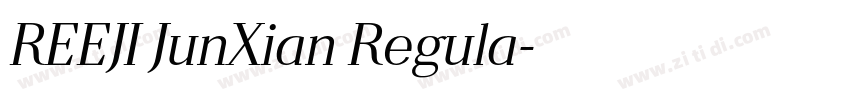 REEJI JunXian Regula字体转换